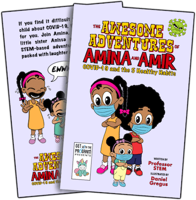 The Awesome Adventures of Amina and Amir: COVID-19 and the 5 Healthy Habits.